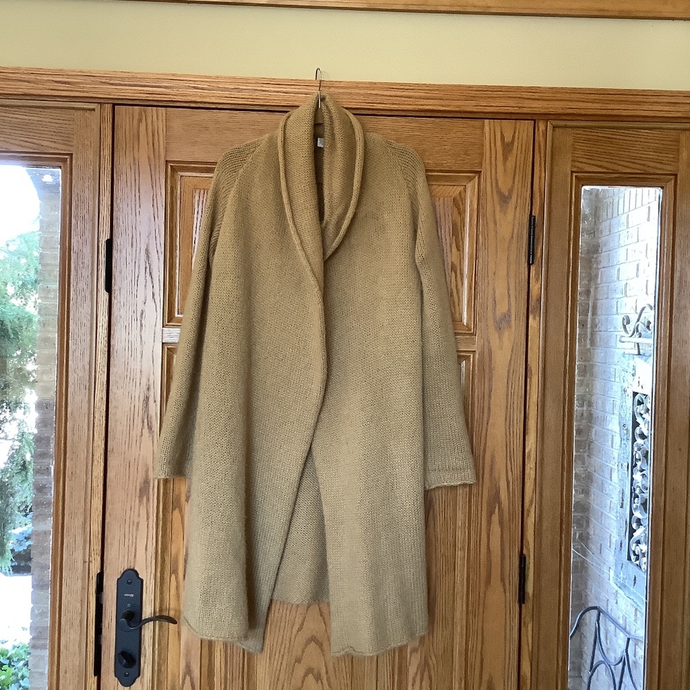 Soft Surroundings Gold Sweater Coat